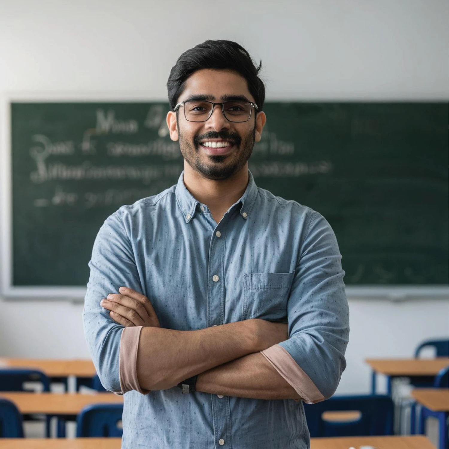 Indian student studying with tutor support