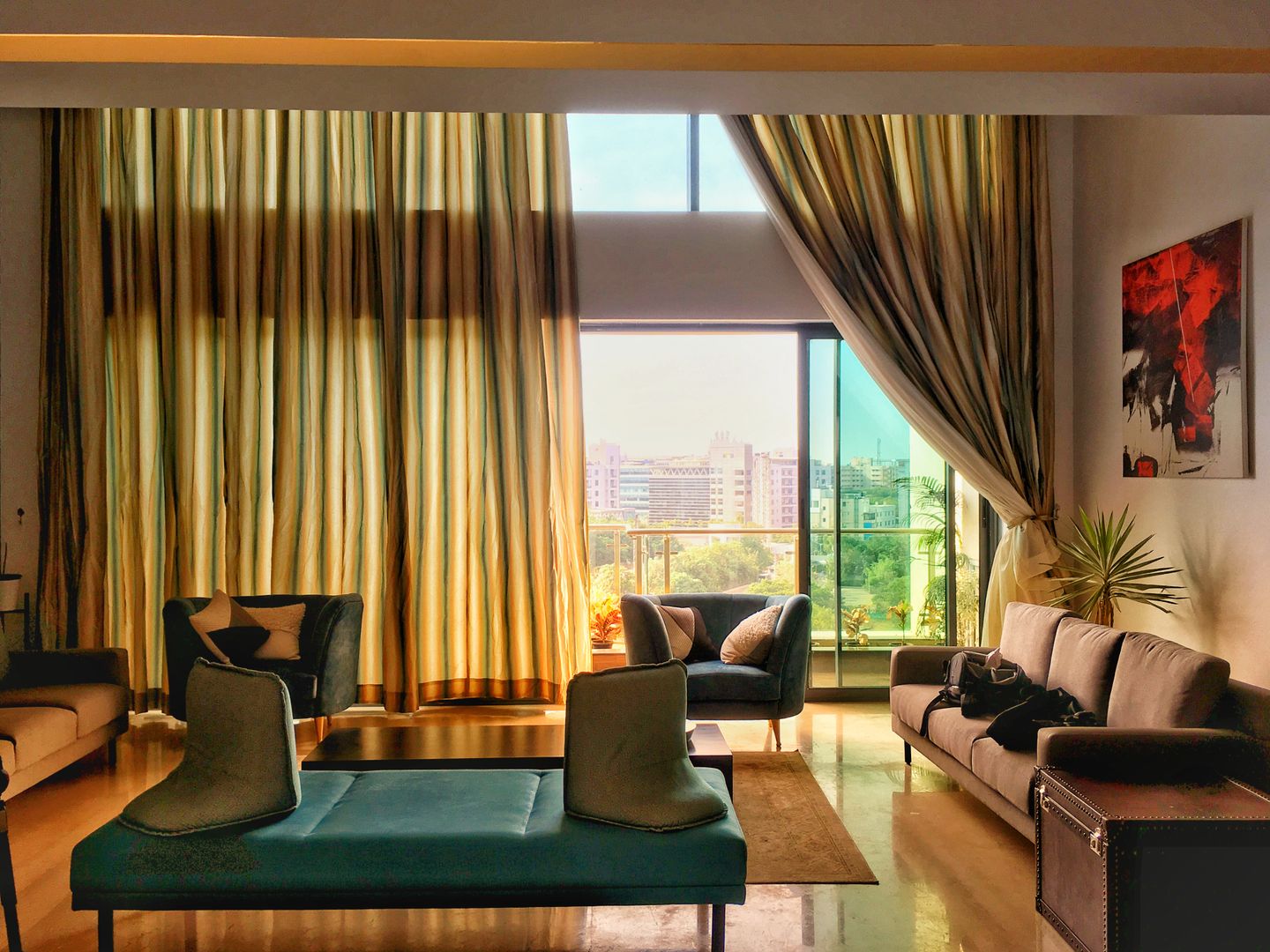 Furnished residential living space